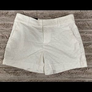 NWT❗️Banana Republic White Eyelit 4” Shorts